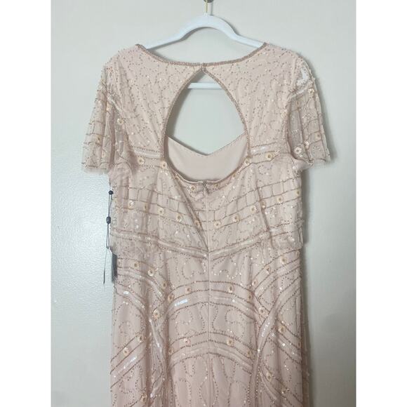 NWT ADRIANNA PAPELL DRESS GOWN 16 MOTHER OF THE BRIDE EVENING FORMAL WEDDING - Picture 12 of 16